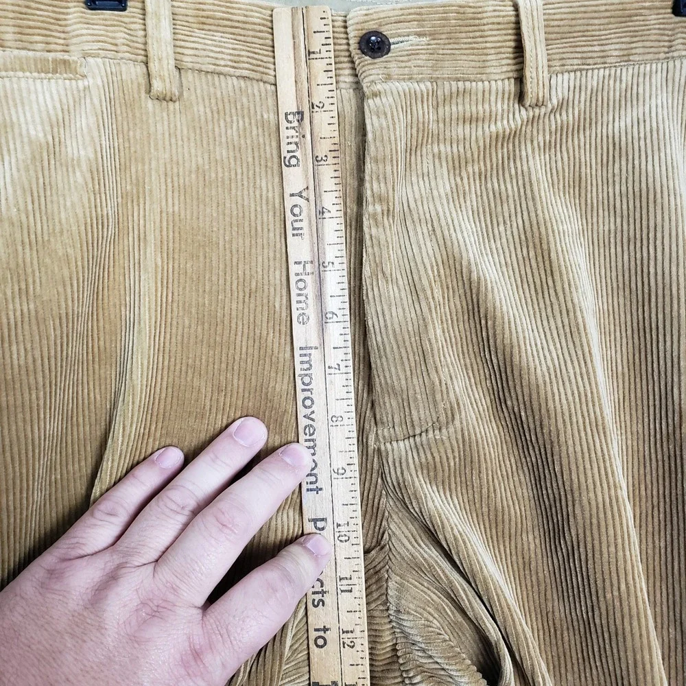 Polo‎ Ralph Lauren Men's 38x32 Corduroy Pant Dark Tan Academia Office Workwear